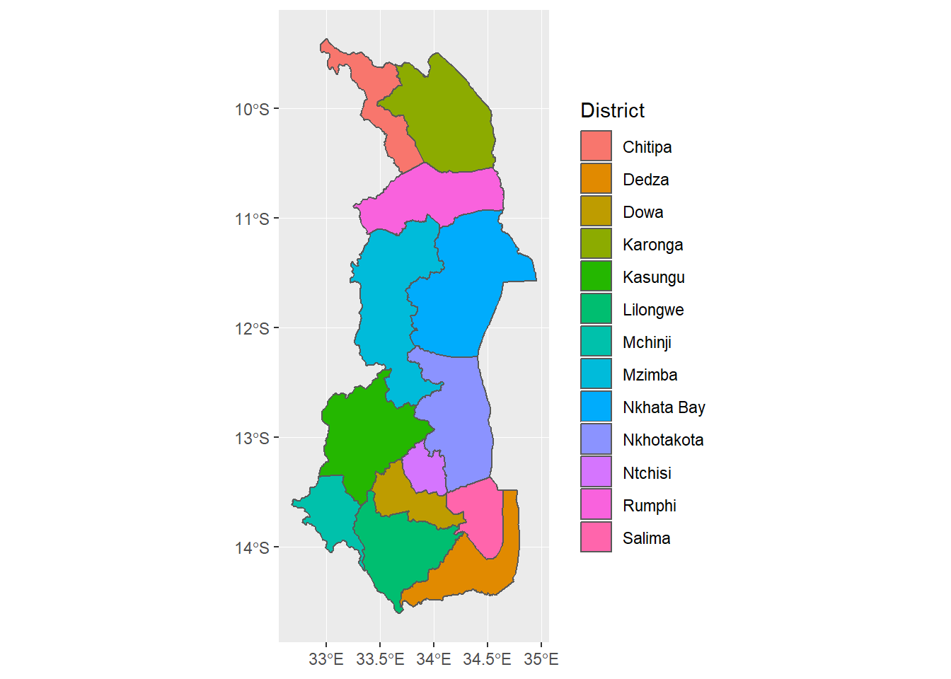 Districts in Kenya