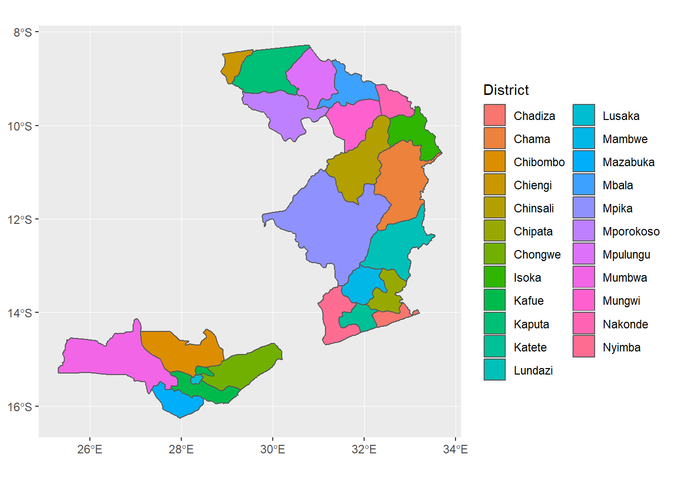 Districts in Kenya